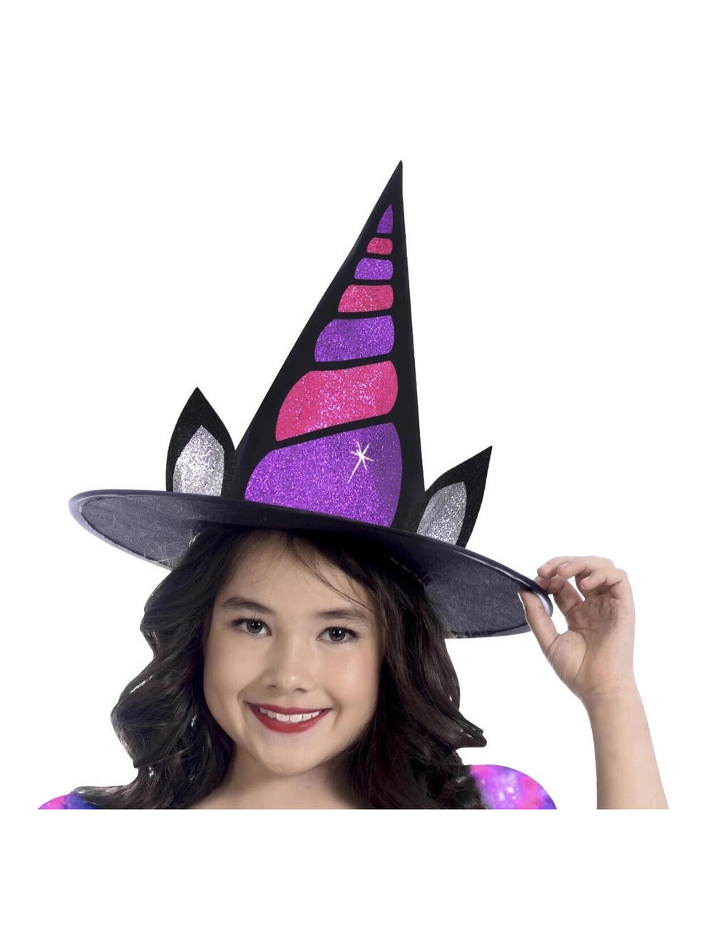 Way To Celebrate Unicorn Witch Girls Halloween Costume Dress/Hat .Small 6/6X.New